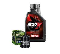 Kit Tagliando Olio Motul 300V 5W40 Filtro Per Piaggio 150 Vespa LX FL2009>2010