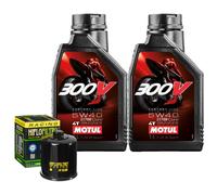 Kit Tagliando Olio Motul 300V 5W40 Per Polaris ATV 500 Big Boss 6x6 1998>1999