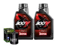Kit Tagliando Olio Motul 300V 5W40 Per Victory Cross Roads Classic2013>2014