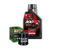 Kit Tagliando Olio Motul 300V2 10W50 Filtro Per Aprilia 125 SR Max 4T 2011>2015