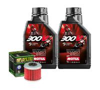 Kit Tagliando Olio Motul 300V2 10W50 + Filtro Per Honda CRF250 RX-M 2021