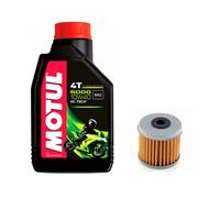 Kit Tagliando Olio MOTUL 5000 10W 40 e Filtro Olio lml star de luxe 200 4 tempi