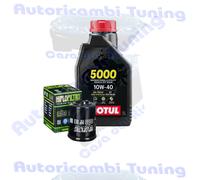 Kit Tagliando Olio Motul 5000 10W40 + Filtro Per Gilera 125 Nexus 2007>2008