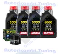 Kit Tagliando Olio Motul 5000 10W40 Per Honda VF1000 RF RG SC161985>1986