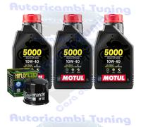 Kit Tagliando Olio Motul 5000 10W40 Per Honda VF500 FF F2F 1985>1987