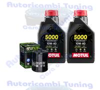 Kit Tagliando Olio Motul 5000 10W40 Per Polaris ATV 600 Sportsman Twin 2004>2006