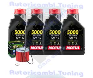 Kit Tagliando Olio Motul 5000 10W40 Per Triumph 900 Trident1991>1998