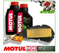 KIT TAGLIANDO OLIO MOTUL 5000 + FILTRI CANDELA MALAGUTI Centro IE 125 2009 2010