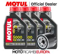 KIT TAGLIANDO OLIO MOTUL 5000 PEUGEOT 300 SATELIS I.E. 11-14 CON FILTRO OLIO SPE