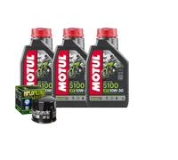 Kit Tagliando Olio Motul 5100 10W30 Filtro Per Cagiva 900 Grand Canyon 1990>1992