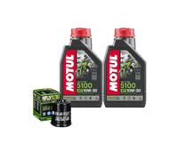 Kit Tagliando Olio Motul 5100 10W30 + Filtro Per Gilera 250 Nexus SP 2006>2008