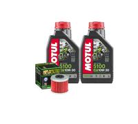 Kit Tagliando Olio Motul 5100 10W30 + Filtro Per Honda CRF450 RX-M2021