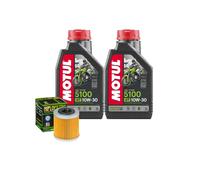 Kit Tagliando Olio Motul 5100 10W30 + Filtro Per Husqvarna TCX5102008>2011