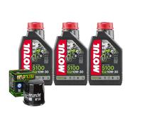 Kit Tagliando Olio Motul 5100 10W30 Per Kawasaki Z400 ER400 D-KF LF2019>2020