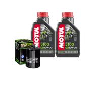 Kit Tagliando Olio Motul 5100 10W30 Per Victory Cross Roads Classic2013>2014