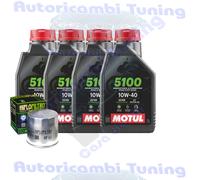 Kit Tagliando Olio motul 5100 10W40 Filtro Per BMW R1150 GS Adventure 2004>2005
