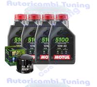 Kit Tagliando Olio Motul 5100 10W40 Filtro Per BMW R1200 GS Adventure 2010>2013