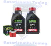 Kit Tagliando Olio Motul 5100 10W40 + Filtro Per Honda CRF250 RX-M 2021