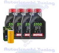Kit Tagliando Olio Motul 5100 10W40 Filtro Per KTM 1290 Super Duke GT2016>2019