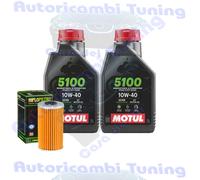 Kit Tagliando Olio Motul 5100 10W40 + Filtro Per Ural 750 Patrol T 2010>2013