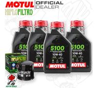 Kit tagliando Olio Motul 5100 10W40 + Filtro Suzuki LTF 400 K7 Eiger 2WD 2007