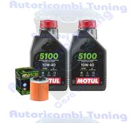 Kit Tagliando Olio Motul 5100 10W40 Per Can-Am 1000 R SSV Maverick XC 2017>2018