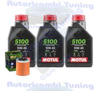 Kit Tagliando Olio Motul 5100 10W40 Per Can-Am425 Traxter HD5 Engine 2020