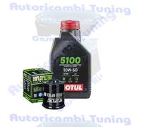 Kit Tagliando Olio Motul 5100 10W50 + Filtro Per Gilera 125 Nexus 2007>2008
