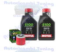 Kit Tagliando Olio Motul 5100 10W50 + Filtro Per Yamaha BW350 T1987