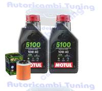 Kit Tagliando Olio Motul 5100 10W50 Per Can-Am1000 SSV Commander Mossy Oak 16>17