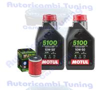 Kit Tagliando Olio Motul 5100 10W50 Per Rieju125 Marathon Pro Enduro 2009>2011