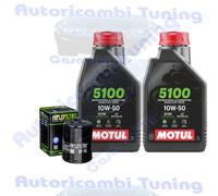 Kit Tagliando Olio Motul 5100 10W50 Per Victory Cross Roads Classic2013>2014