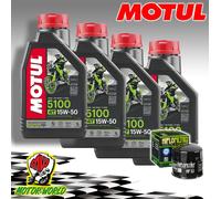 KIT TAGLIANDO OLIO MOTUL 5100 15W50 + FILTRO HIFLO Cagiva 900 Grand Canyon 1990