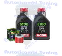 Kit Tagliando Olio Motul 5100 15W50 + Filtro Per Honda CRF250 RX-M 2021