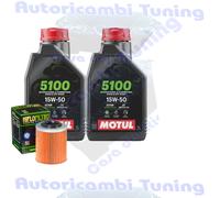 Kit Tagliando Olio Motul 5100 15W50 Per Can-Am1000 SSV Commander 4x42013>2017