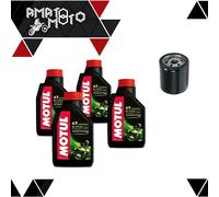 KIT TAGLIANDO OLIO MOTUL 5100 4T 10W40 4 LT+FILTRO HF569 MV AGUSTA 675 2011/2016
