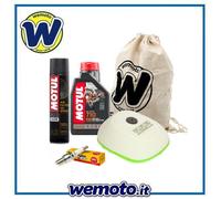 Kit tagliando Olio MOTUL 710 Filtro Aria Candela per Moto Husqvarna TE 300 2014