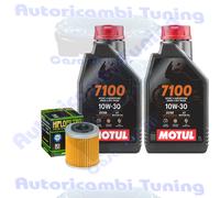 Kit Tagliando Olio Motul 7100 10W30 + Filtro Per Husqvarna TCX5102008>2011