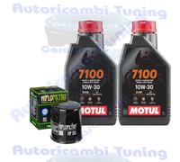 Kit Tagliando Olio Motul 7100 10W30 Per Kawasaki VN800 E1 E2 Drifter2001>2002