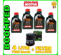 KIT TAGLIANDO OLIO MOTUL 7100 10W40 FILTRO HF303 KAWASAKI VN800 E1,E2 04MO60F4