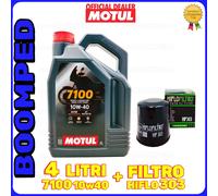 KIT TAGLIANDO OLIO MOTUL 7100 10W40 FILTRO HF303 KAWASAKI ZX750 P1-P8 MO61F4