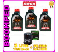 KIT TAGLIANDO OLIO MOTUL 7100 10W40 FILTRO HF303 POLARIS 500 Big Boss 03MO60F4