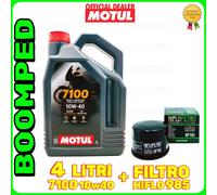 KIT TAGLIANDO OLIO MOTUL 7100 10W40 FILTRO HF985 YAMAHA XP500 TMAX 5VU MO61F3