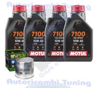 Kit Tagliando Olio motul 7100 10W40 + Filtro Per BMW R1100 S Sports Boxer 2000
