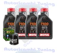 Kit Tagliando Olio Motul 7100 10W40 + Filtro Per Honda CB650 F FA 2014>2018