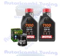 Kit Tagliando Olio Motul 7100 10W40 + Filtro Per Honda CBR250 RR-H J KMC51
