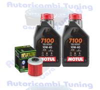 Kit Tagliando Olio Motul 7100 10W40 + Filtro Per Honda CRF250 RX-M 2021