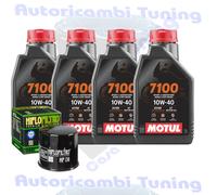 Kit Tagliando Olio Motul 7100 10W40 + Filtro Per SuzukiGSX-R600 WN WP1992>1993