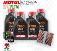 Kit tagliando Olio Motul 7100 10W50 + Filtri HONDA CB 750 F2 2003 Seven Fifty