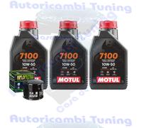 Kit Tagliando Olio Motul 7100 10W50 + Filtro Per BMW F650 GS SE 2012